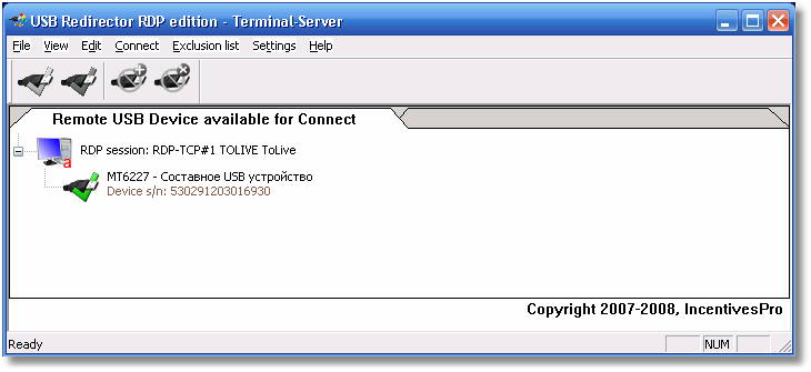 Windows USB Redirector